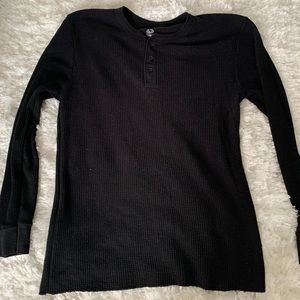 Black fruit of the loom long sleeve